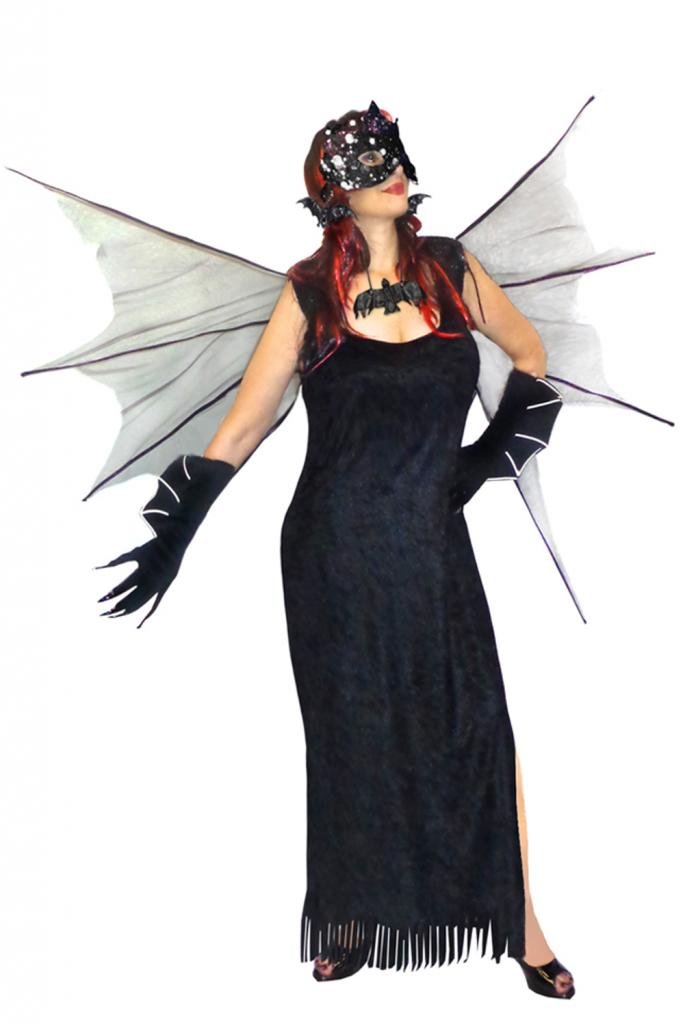 Gothic Bat Costume for Women - Deluxe Plus Size Halloween Outfit (Sizes L to 9X) | Perfect for Halloween Parties, Cosplay Events & Gothic Fashion | Sanctuarie Designs