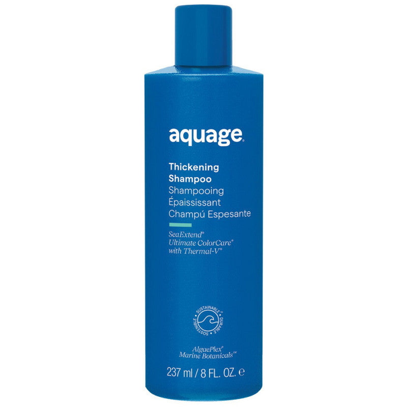 Aquage Sea Extend Thickening Shampoo for Fine Hair - 8 oz | Volumizing & Strengthening Formula for Thicker, Fuller Hair | Perfect for Daily Use & Salon-Quality Results at Home