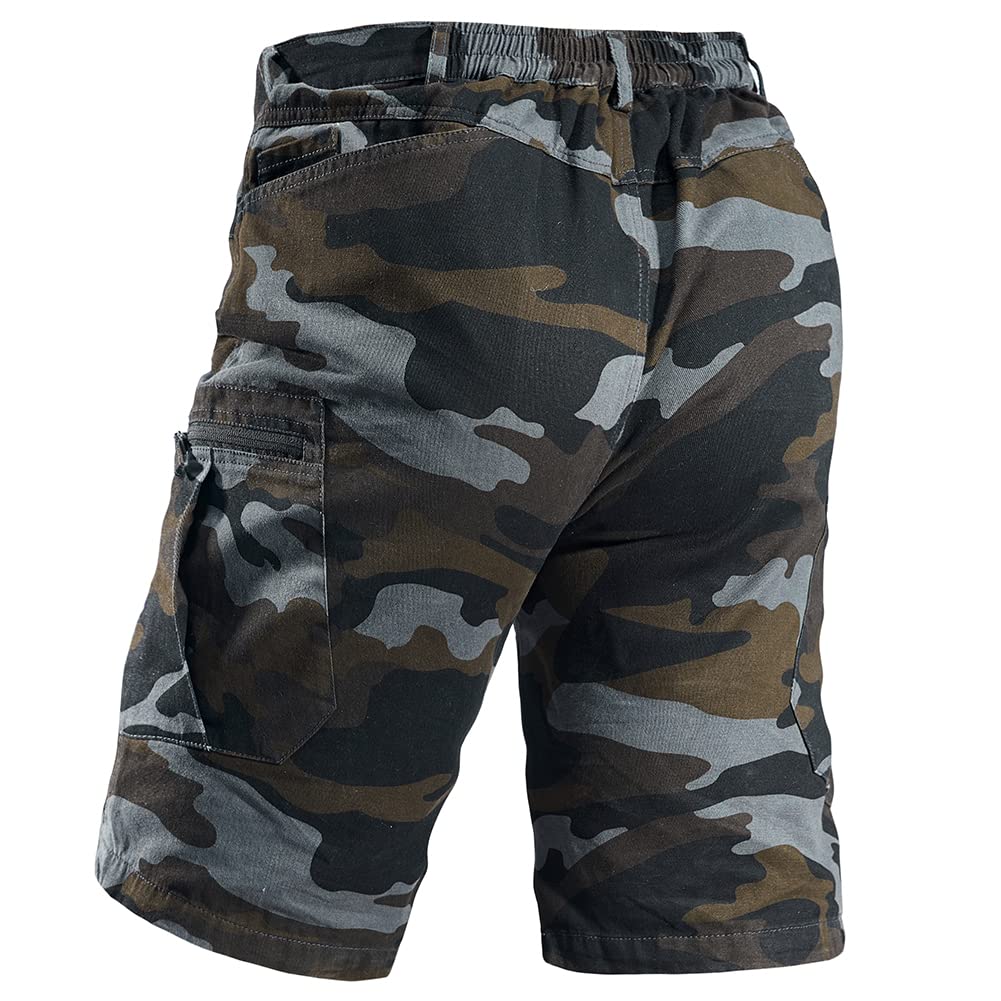 Men's Tactical Cargo Cotton Work Shorts - Outdoor Hiking Fishing Hunting Shorts with Multiple Pockets | Durable Casual Wear for Adventure & Work