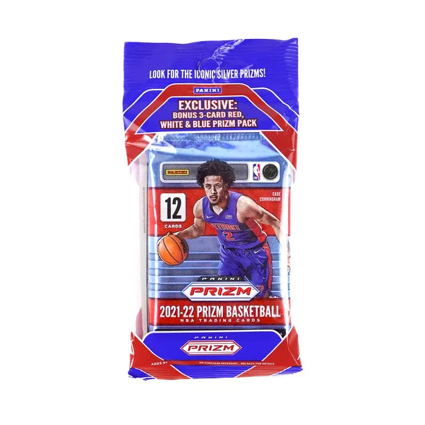 2021-2022 Panini Prizm Basketball Cello Pack - NBA Trading Cards for Collectors & Fans - Perfect for Gifts, Investments, and Game Day Excitement
