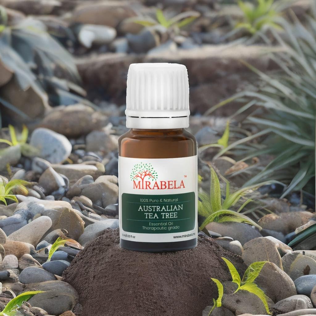 100% Pure Australian Tea Tree Essential Oil - Undiluted, Therapeutic Grade for Acne Care, Face, Hair & Skin | 10ml Bottle | Natural Solution for Acne, Dandruff & Skin Irritations | Perfect for Aromatherapy, DIY Beauty & First Aid