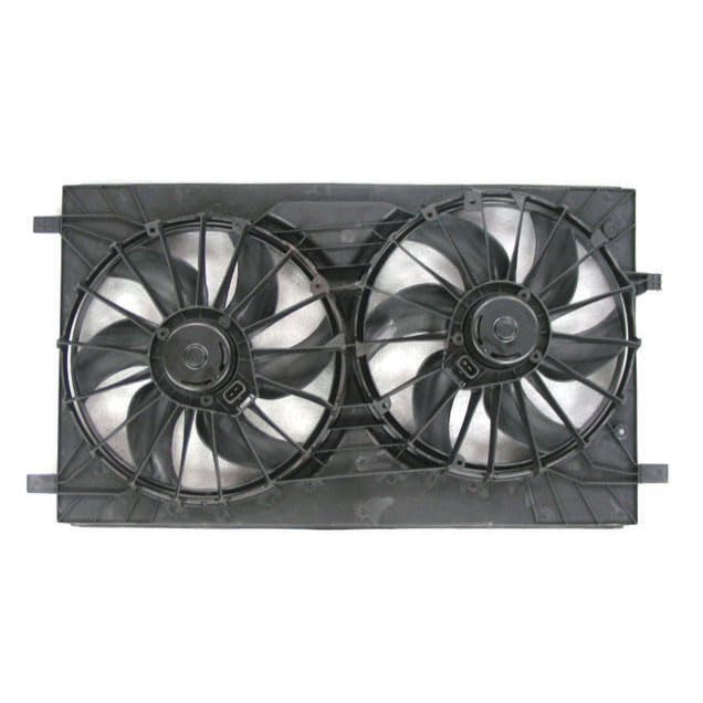 TRQ Radiator Dual Cooling Fan Assembly - Compatible with 2011-2014 Chrysler 200, 2007-2010 Sebring, 2008-2014 Dodge Avenger, 2007-2012 Caliber, 2009-2017 Jeep Compass & Patriot - CH3115152 CH3115163 - Perfect for Engine Cooling & Overheating Prevention