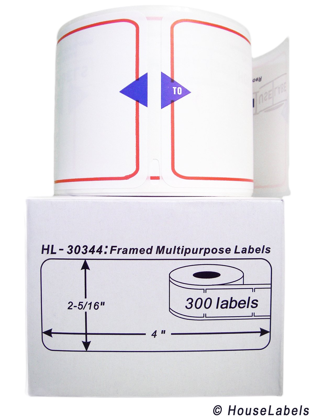 HOUSELABELS Compatible DYMO 30344 Shipping Labels (2-5/16