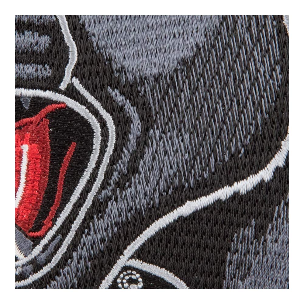 PatchStop Panther Head Black Iron On Patches for Clothing & Jeans - 4x4.5 Inch Medium DIY Sew On Embroidered Patch for Jackets, Bags, Hats - Wild Animal Decorative Patches for Bikers, Fashion Enthusiasts & DIY Craft Projects