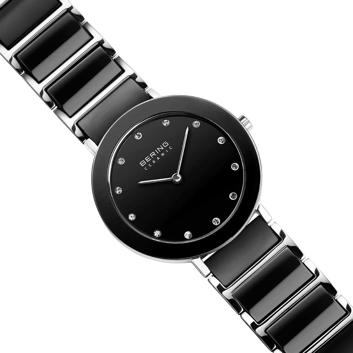 BERING Women's Ceramic Watch with Quartz Movement - Stainless Steel & Sapphire Glass Bracelet (Model 11435-XXX) | Elegant Timepiece for Business, Casual & Special Occasions