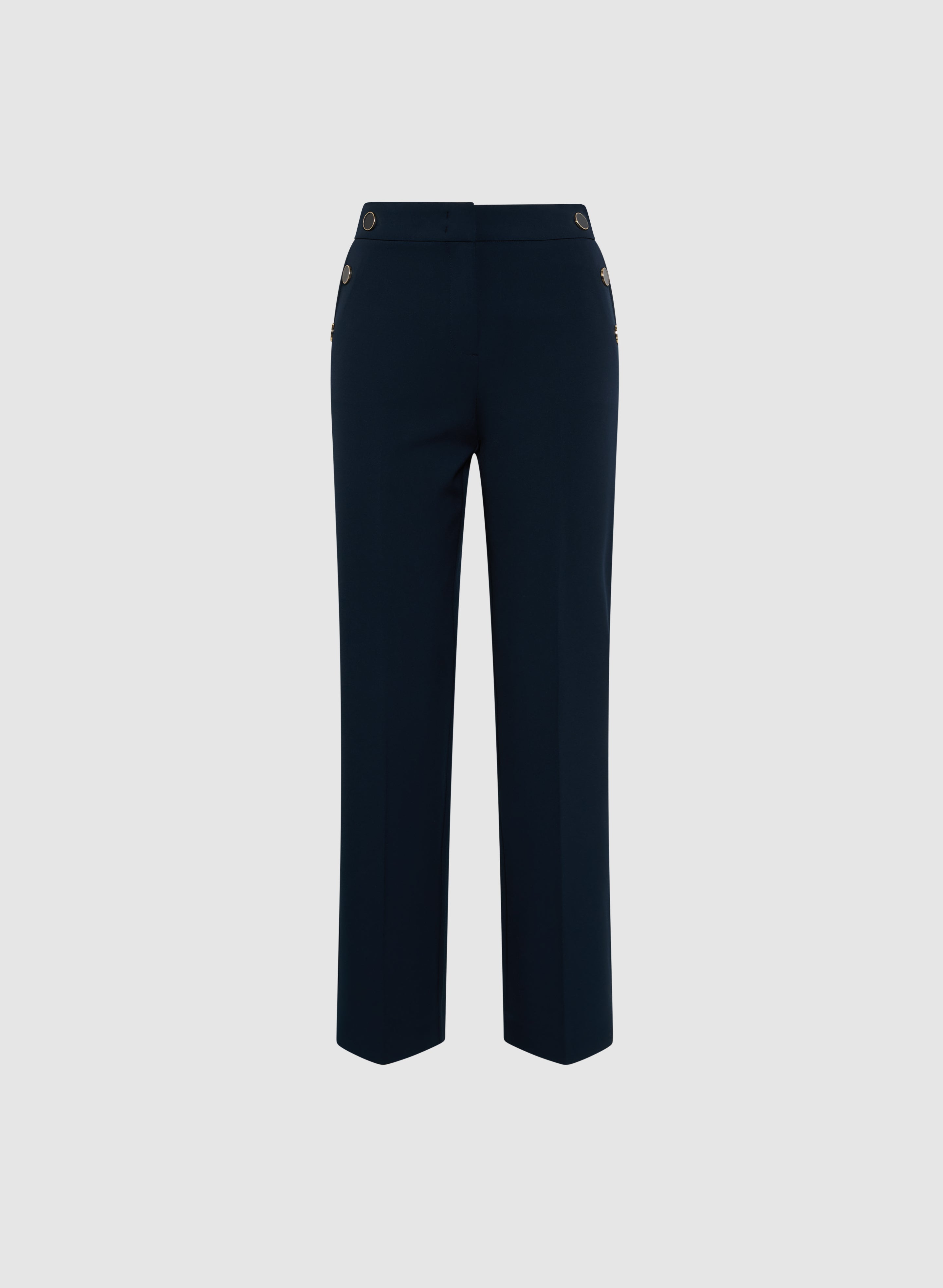 Emma Women's Straight Leg Pants - Comfortable Stretch Work Pants for Office & Business Casual Wear