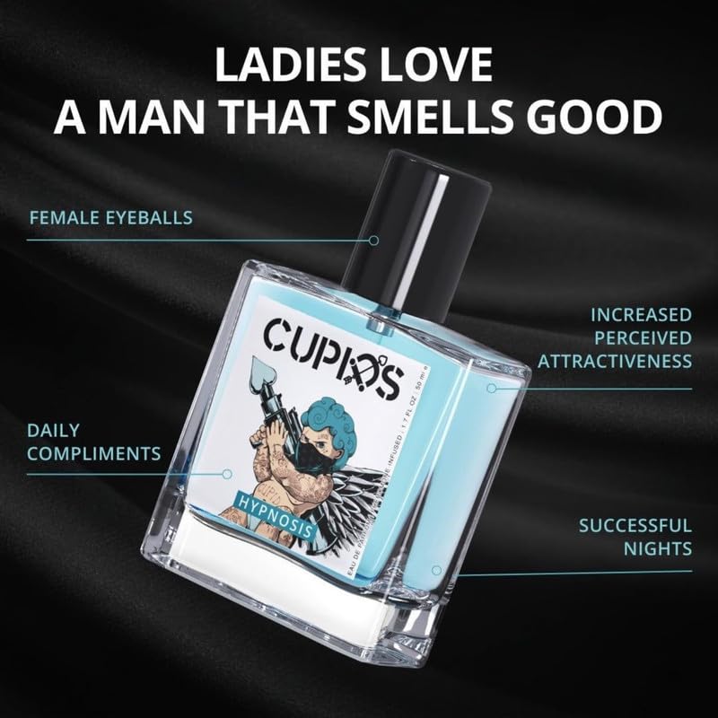 Actiwow 100ml Perfume for Men - Long Lasting Fragrance Cologne Set of 2 (Cupid Scent) - Unique Scent Formula for Date Night, Office & Special Occasions