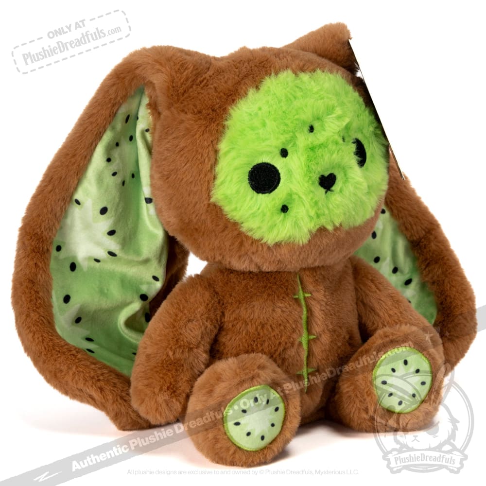 Plushie Dreadfuls Kiwi Rabbit Stuffed Animal Toy - Soft Cute Bunny Plush for Kids, Gift & Home Decor