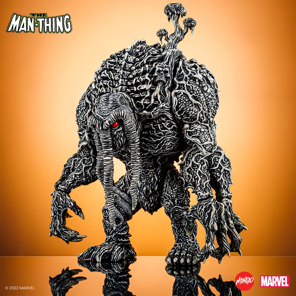 Man Thing Designer Vinyl Figure - Pen & Ink Variant SDCC Exclusive Collectible Toy for Marvel Fans & Comic Con Enthusiasts | Perfect for Display, Gift Giving & Pop Culture Collections