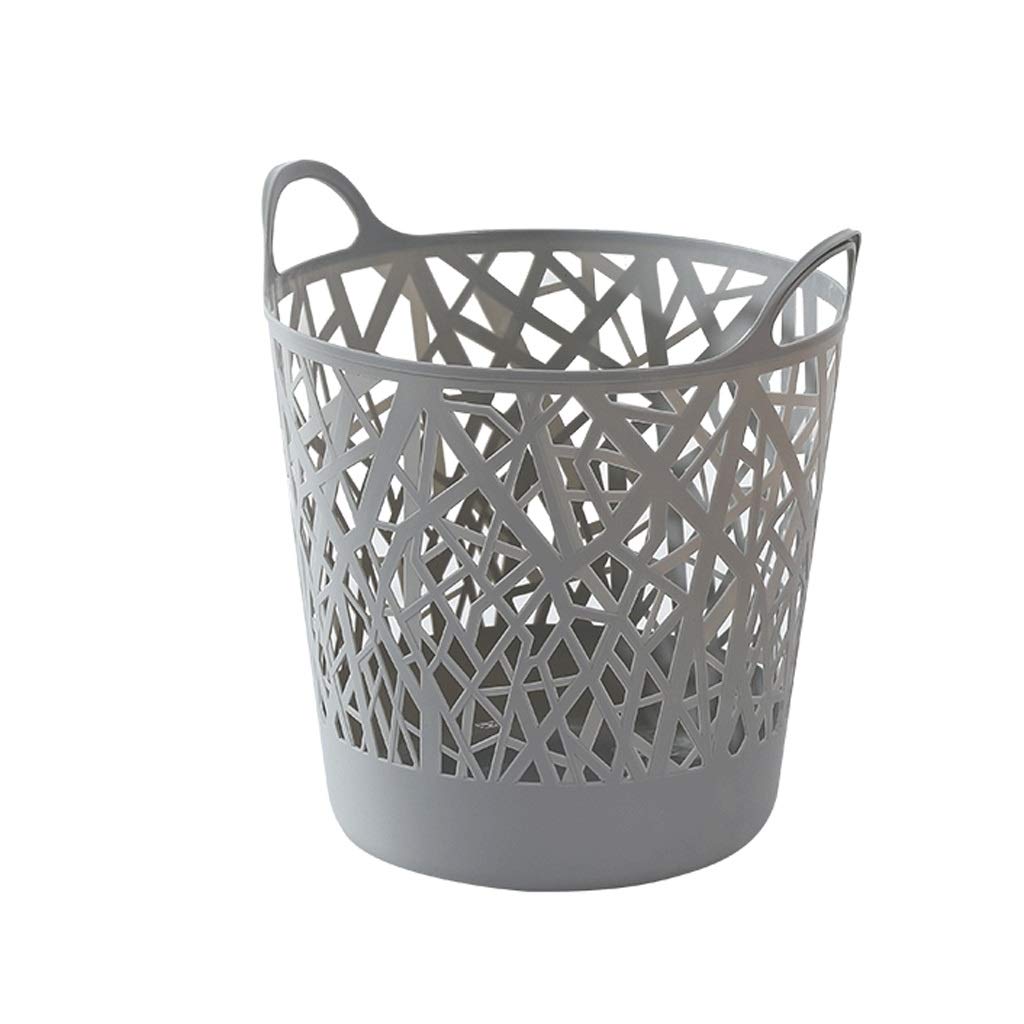 ZANZAN Large Silicone Laundry Basket - Foldable, Durable & Flexible Clothes Storage Bin for Bathroom, Bedroom, Nursery | Perfect for Laundry, Toys & Clothing Organization (Gray) - Ideal for Small Spaces & Home Organization