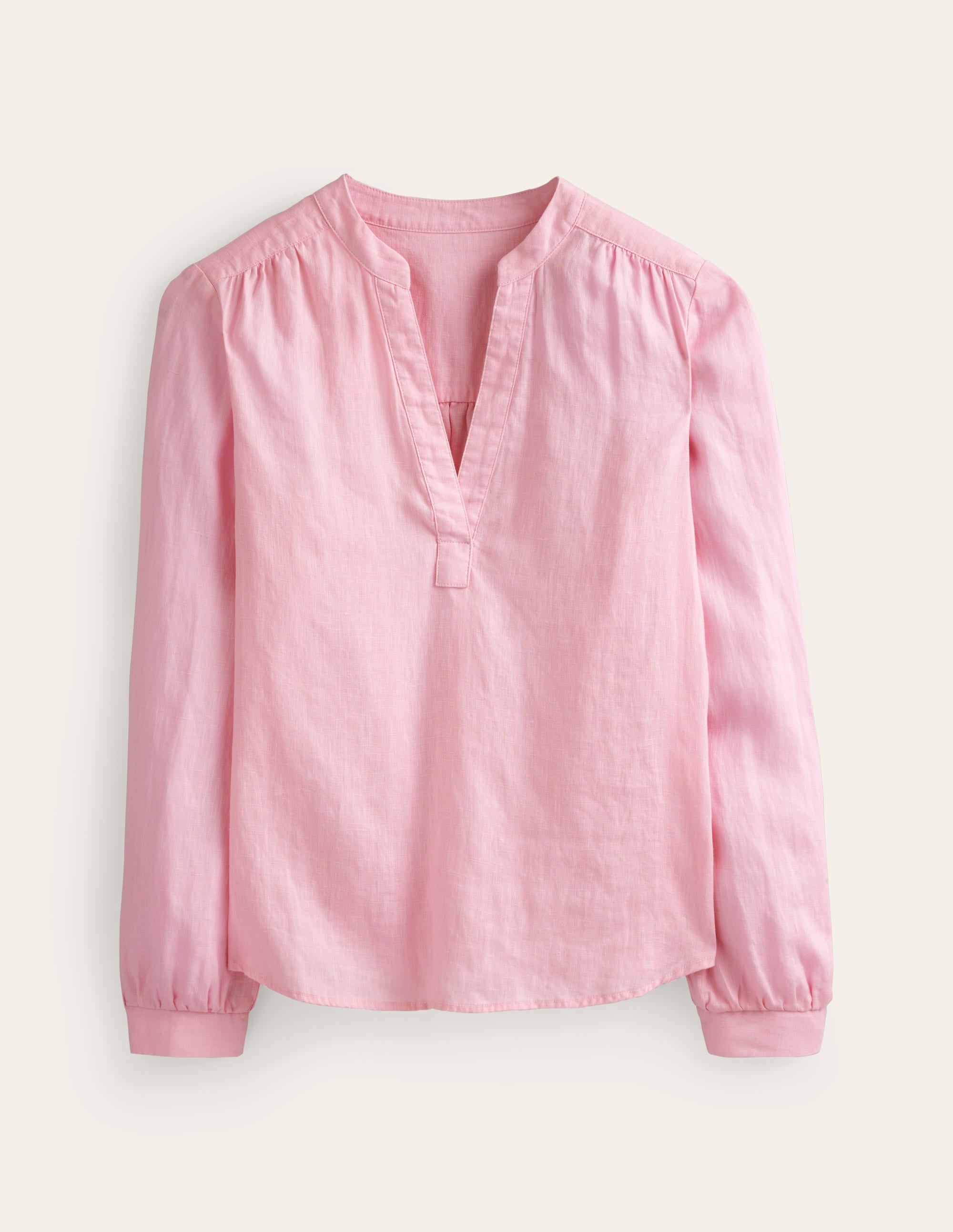 Alice Linen Top for Women - Breathable Summer Blouse in Orchid Pink | Casual Wear, Office Outfit & Vacation Style