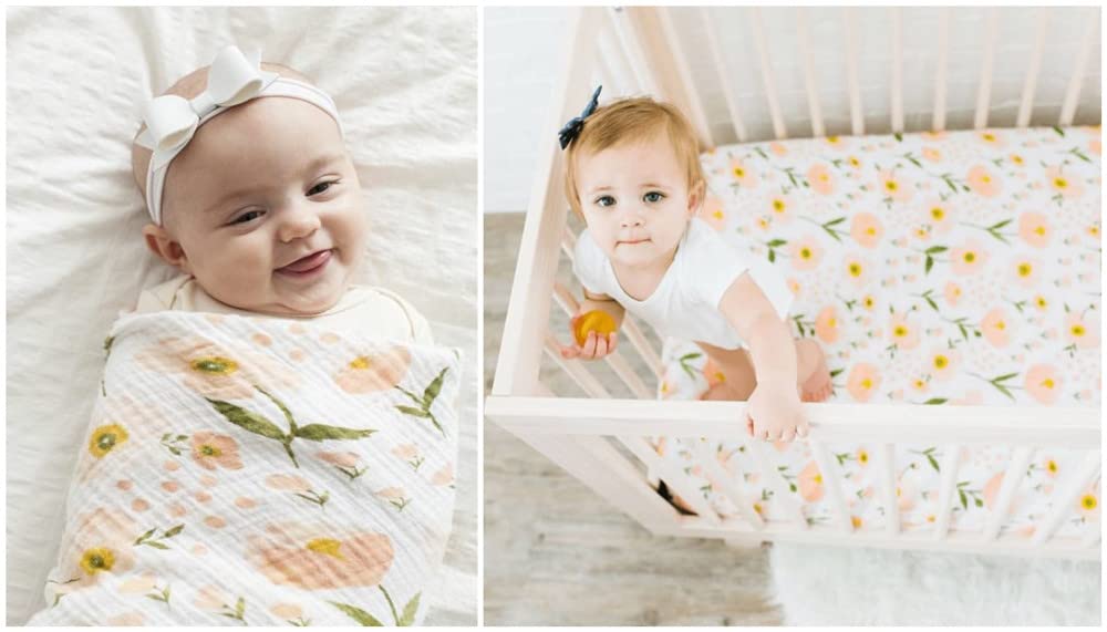 3 Pack Soft Muslin Swaddle Blankets for Babies - 47