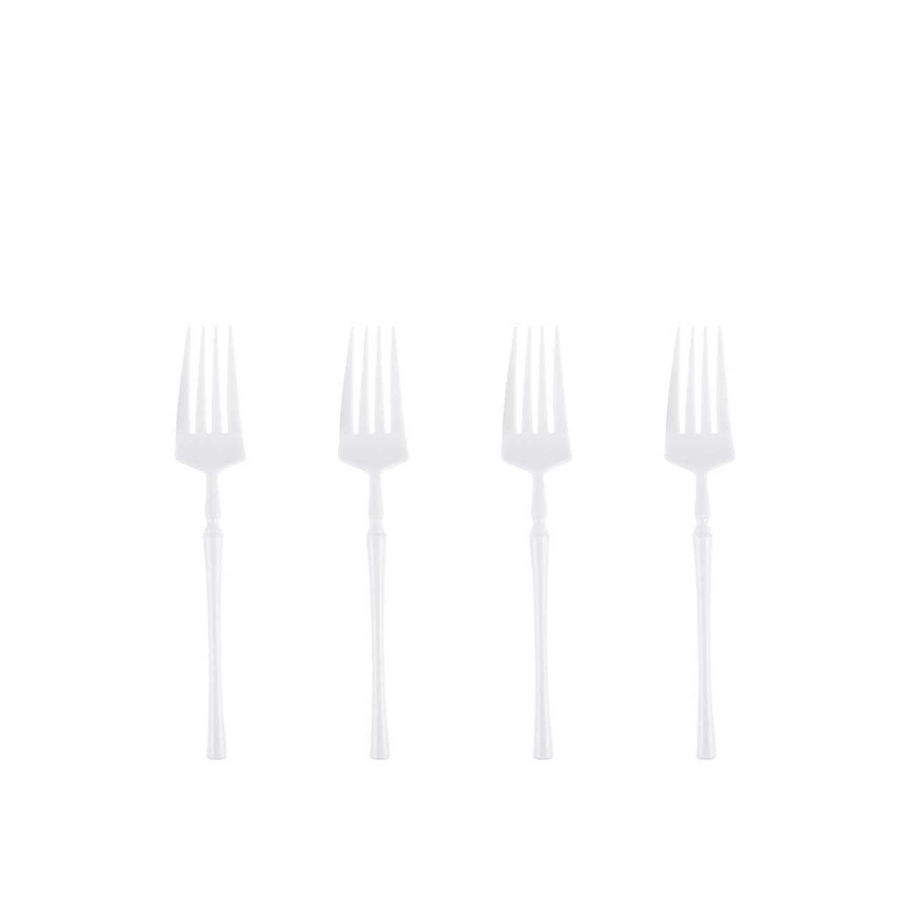 Premium Infinity Collection White Flatware Set - 32-Piece Stainless Steel Cutlery for Elegant Dining, Parties & Everyday Use