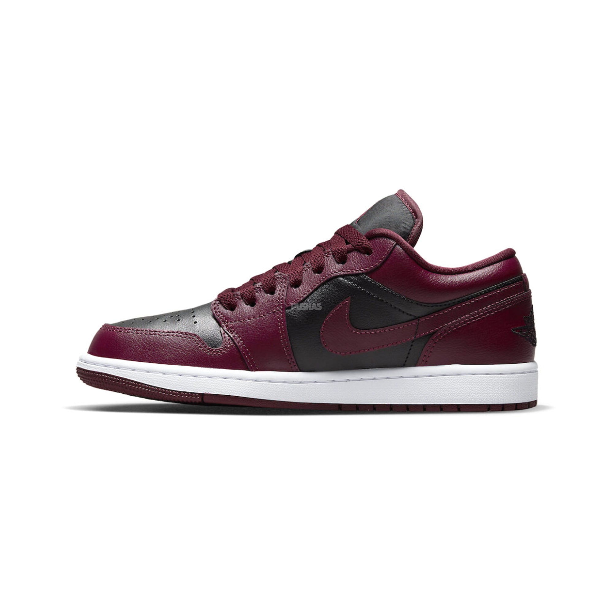 Air Jordan 1 Low 'Black Dark Beetroot' Women's Sneakers (2020) - Stylish Basketball Shoes for Women, Casual Wear & Street Fashion