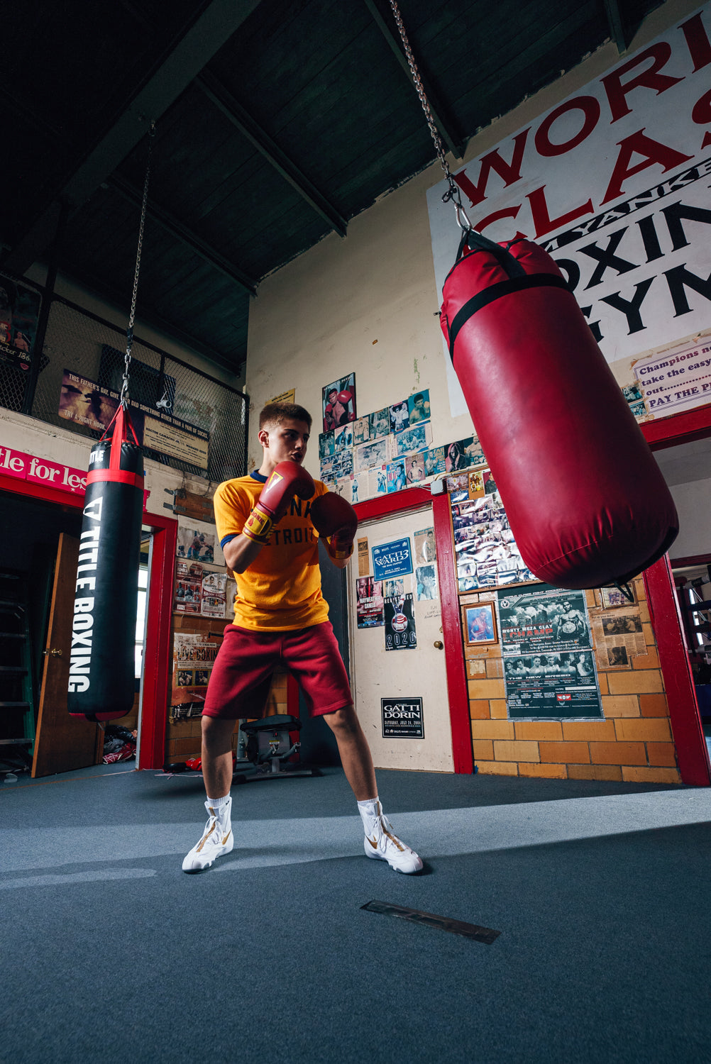 KRONK Boxing Gym Professional Leather Training & Sparring Gloves for Men & Women - Perfect for Boxing, MMA, Kickboxing, and Fitness Training