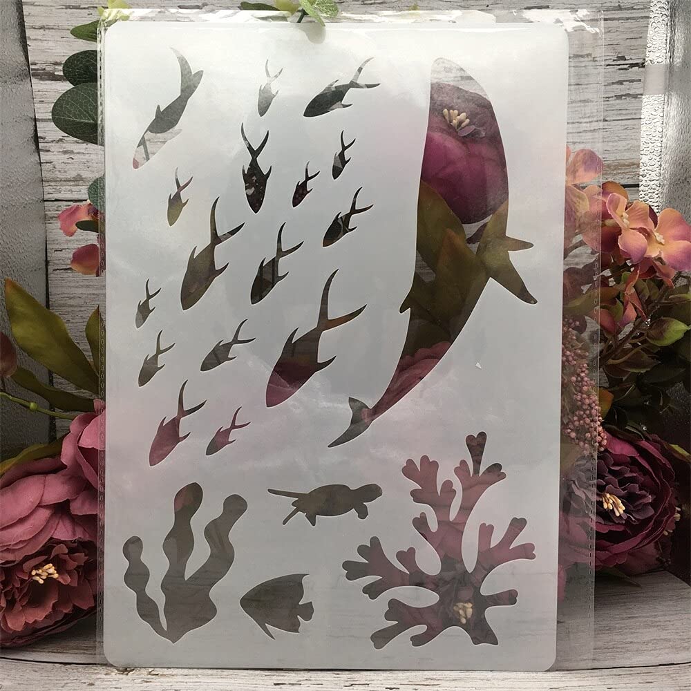 Deer & Bird Stencil Art Templates for DIY Painting - A4 29x21cm Layering Stencils for Scrapbooking, Coloring, Embossing - Perfect for Home Decor, Card Making, and Craft Projects
