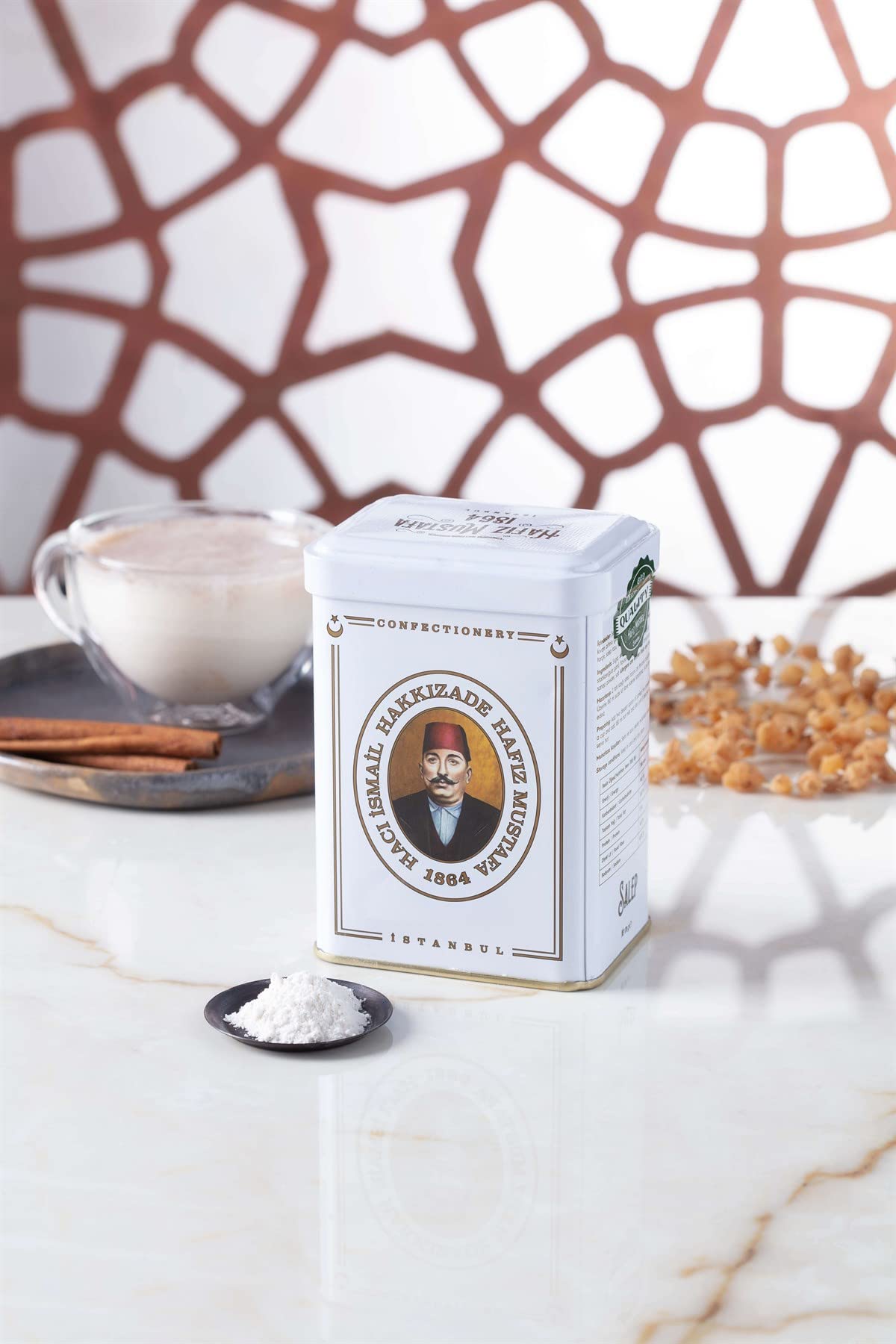 Premium Hafiz Mustafa 1864 Istanbul Salep (Sahlab) - Authentic Turkish Ottoman Milky Chai Drink Mix - Perfect Gift from Turkey for Birthdays & Christmas - Cozy Winter Nights & Holiday Gatherings