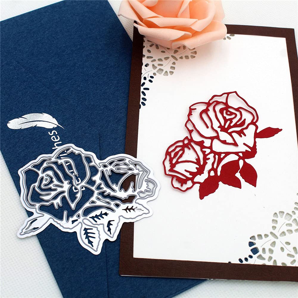 Premium Carbon Steel Cutting Dies for Card Making - ZECNG Floral Leaf Die Cuts & Stencils for Paper Crafting, Scrapbooking, Embossing, Photo Album Decor, DIY Crafts & Gifts (14-Piece Set) - Perfect for Handmade Greeting Cards, Wedding Invitations, and Home Decor Projects