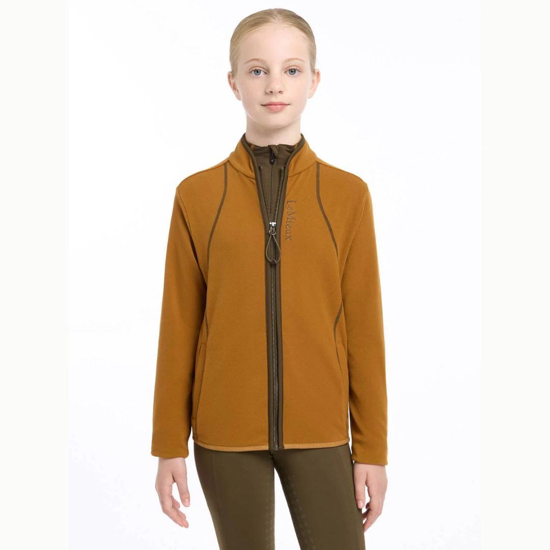 LeMieux Young Rider Felicity Fleece Zip Up Jacket - Warm & Stylish Equestrian Riding Coat for Girls - Perfect for Horseback Riding, Training & Outdoor Activities