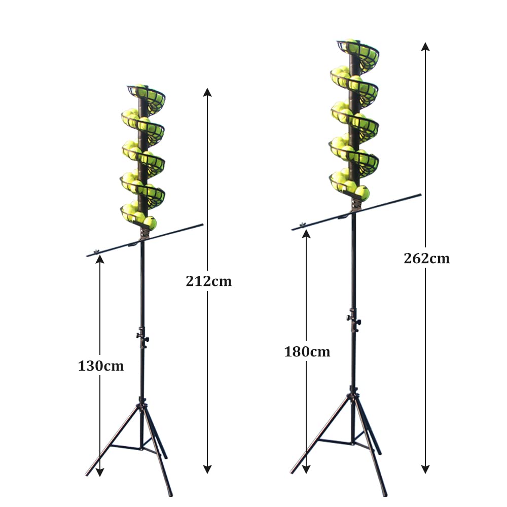 Tennis Ball Machine - Lightweight Tennis Serving Machine with 33 Balls - Perfect for Practice, Training & Solo Play at Home or Court