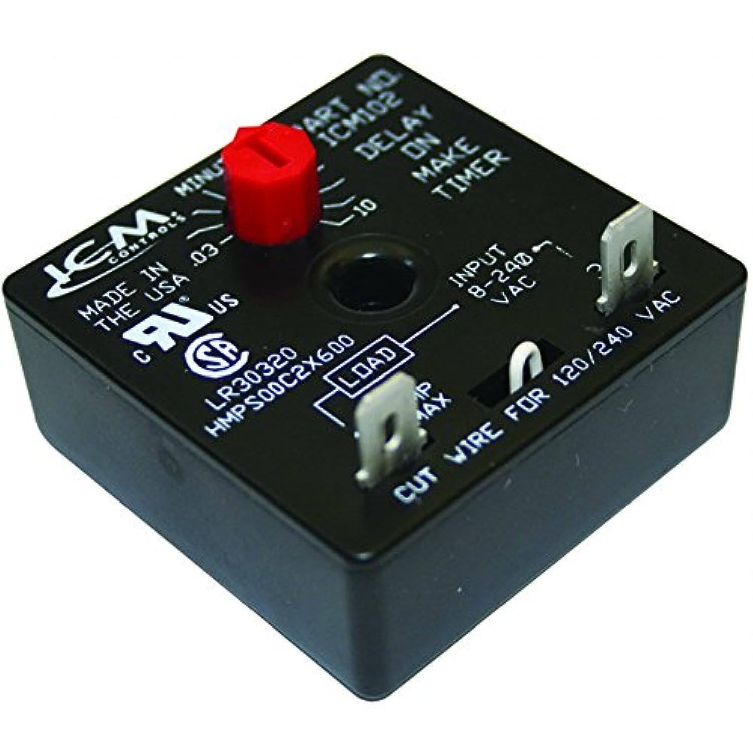 ICM Controls ICM102 DOM Timer - 10 Minutes Adjustable Countdown Timer with Multicolor Display | Perfect for Kitchen, Bathroom, Classroom & Office Use