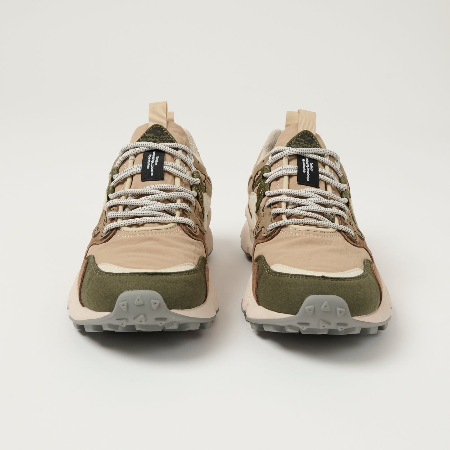 Flower Mountain Yamano 3 'Kaiso' Eco Suede Sneakers for Men & Women - Dark Grey/Sand - Comfortable Sustainable Casual Shoes for Walking, Travel & Everyday Wear