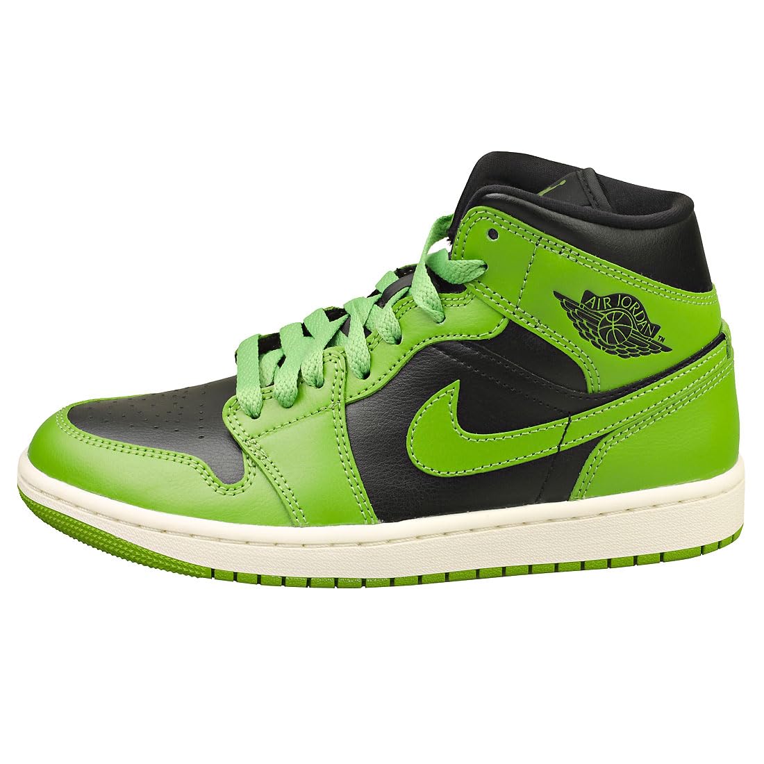 Women's Air Jordan Retro 1 Mid 'Altitude Green' Basketball Shoes - Size 5.5 | BQ6472-031 | Streetwear & Casual Fashion Sneakers for Everyday Wear