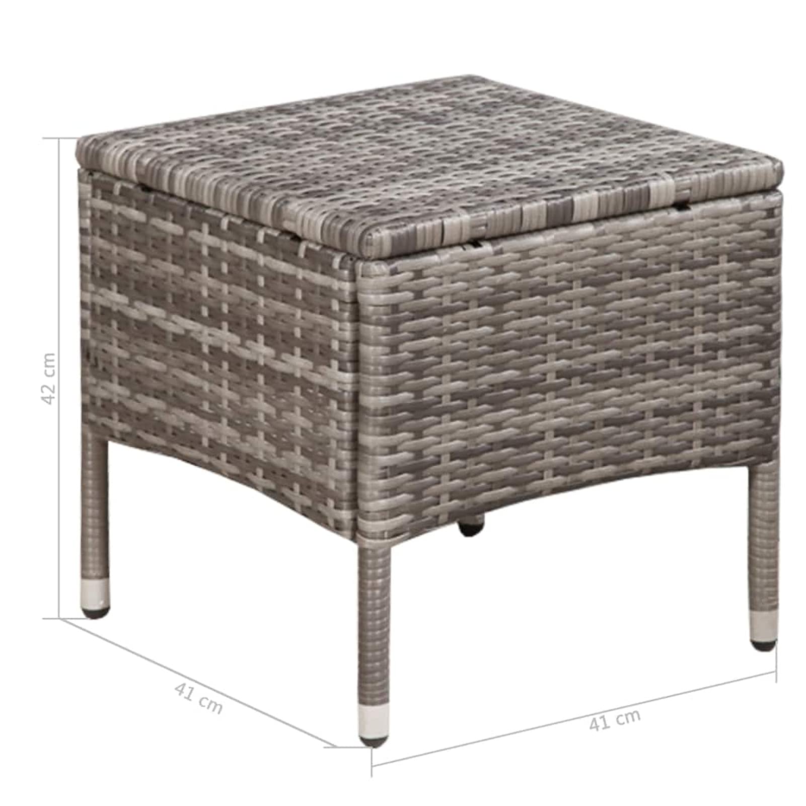 Tidyard Gray Poly Rattan Garden Chair Set with Stool & Cushions - Outdoor Patio Armchair with Footrest for Backyard, Balcony, Poolside Relaxation | Perfect for Lounging, Sunbathing & Entertaining Guests