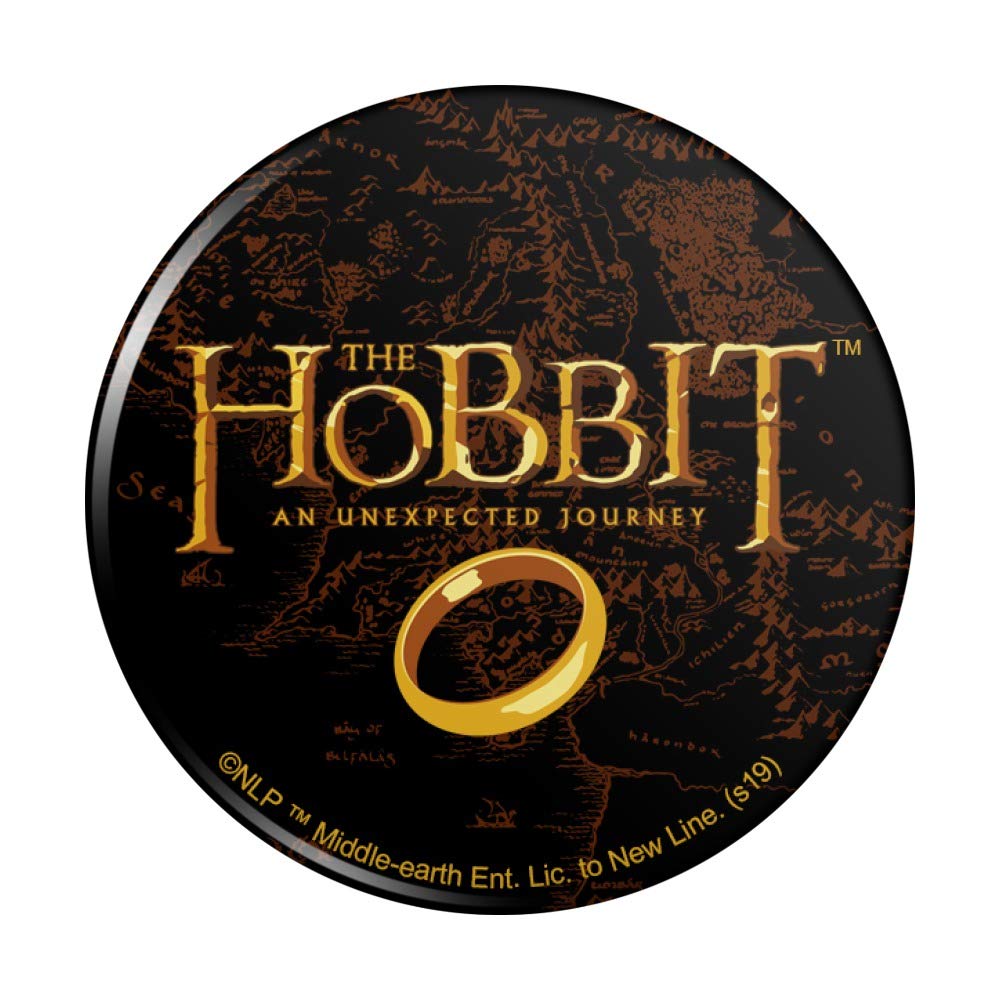 The Hobbit An Unexpected Journey Logo Fridge Magnet - Decorative Kitchen Refrigerator Locker Button for Fans - Perfect for Home, Office & Gifts