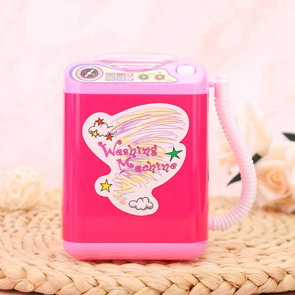 Electric Makeup Brush & Sponge Cleaner Machine - Automatic Cosmetic Tool for Kids & Adults, Rose Red | Perfect for Home, Salon, Travel & Gift Giving