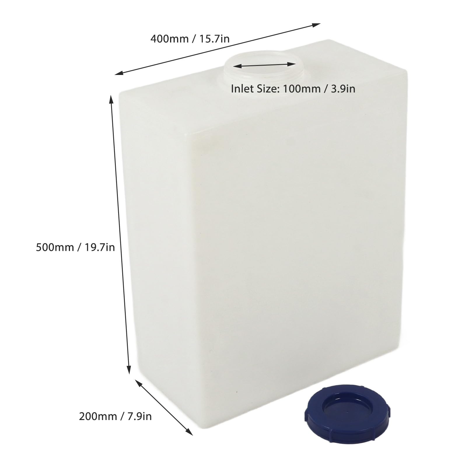 Akozon 10 Gallon RV Water Storage Tank - 19.7