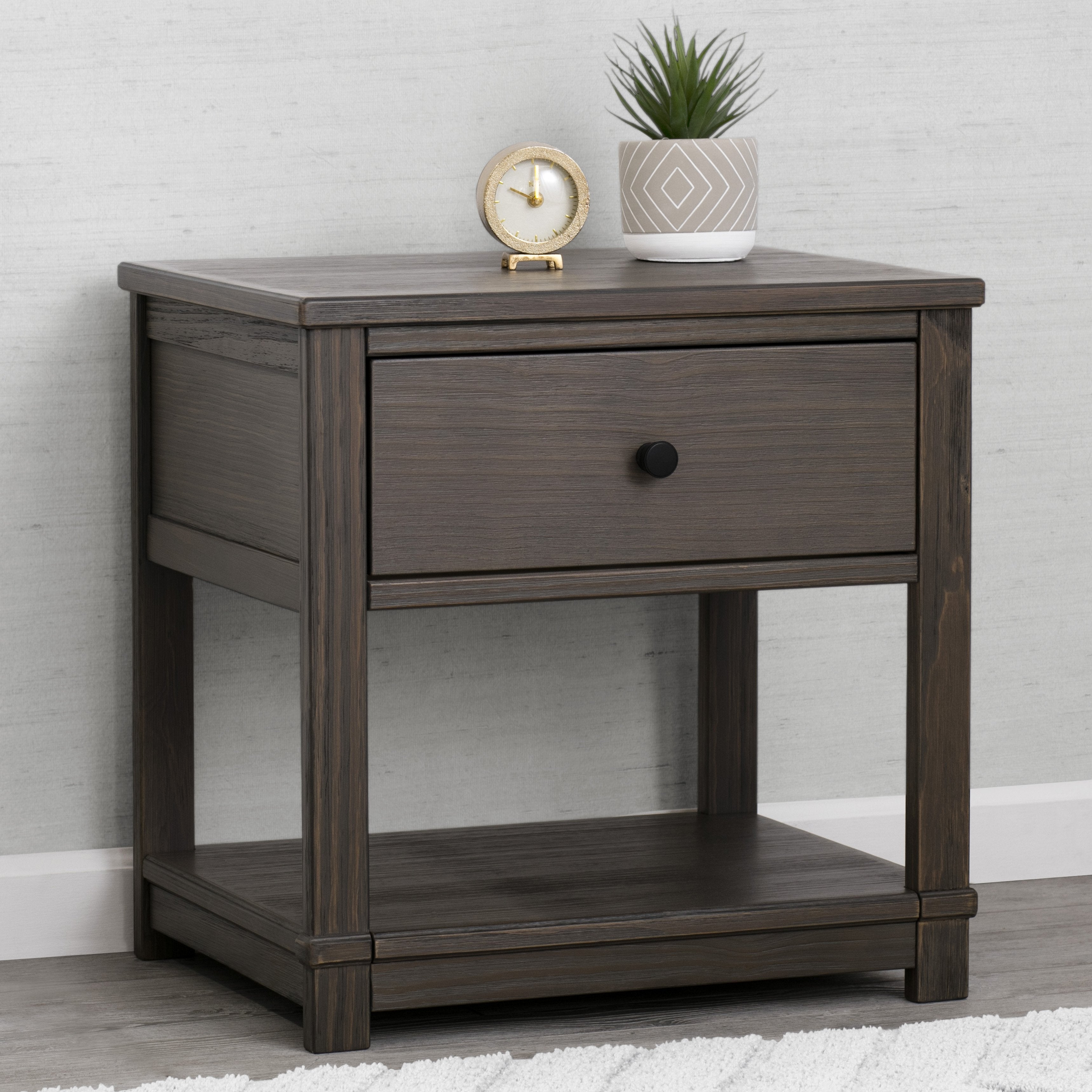 Modern Monterey Nightstand - Stylish Bedside Table with Drawer for Bedroom, Living Room, or Guest Room - Perfect for Storage and Decor