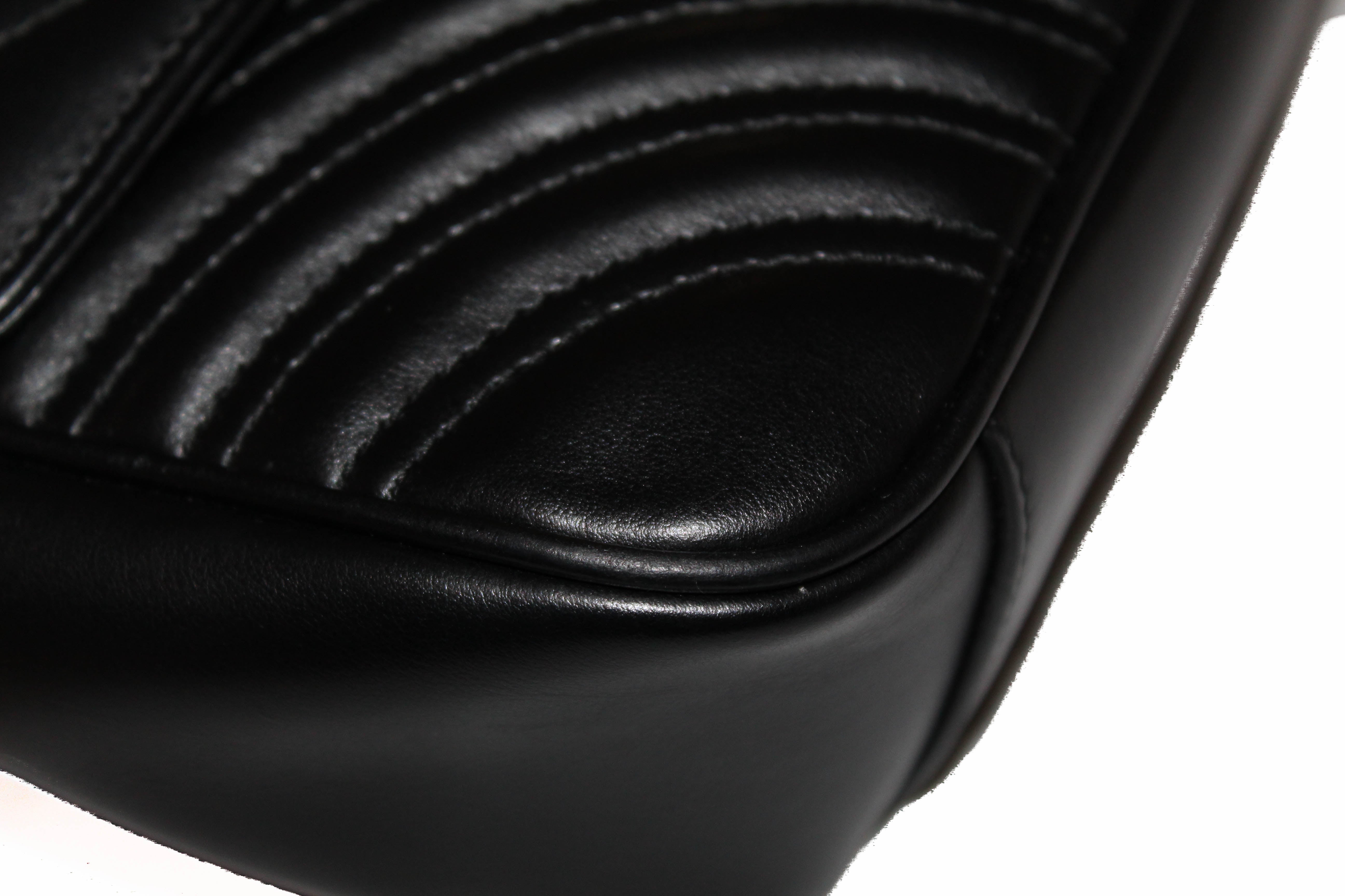 Authentic Gucci Black Marmont Matelasse Shoulder Bag for Women | Luxury Leather Crossbody Purse | Perfect for Date Night, Office & Travel