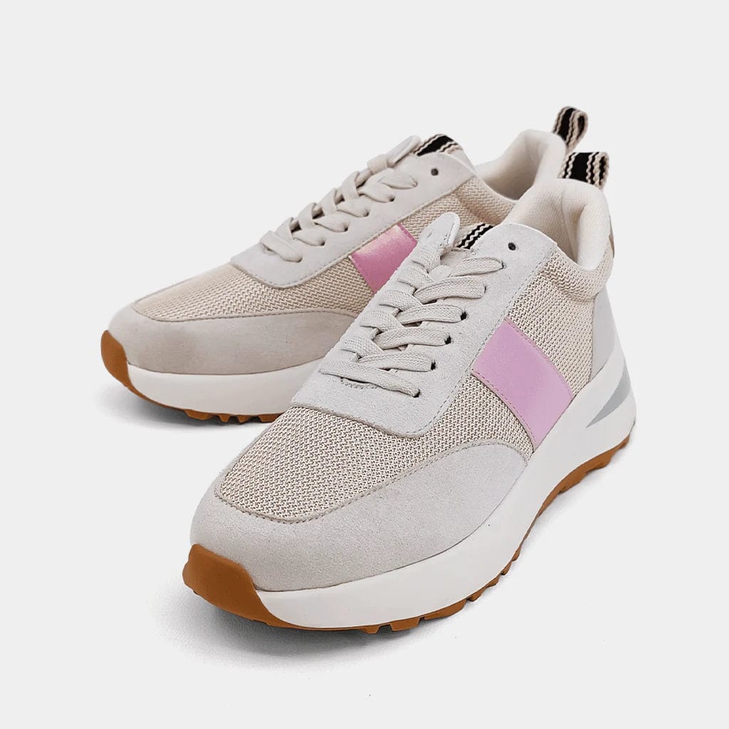Pink Serafina Sneakers for Women - Comfortable Casual Walking Shoes - Trendy Fashion Sneakers for Running, Gym, and Everyday Wear
