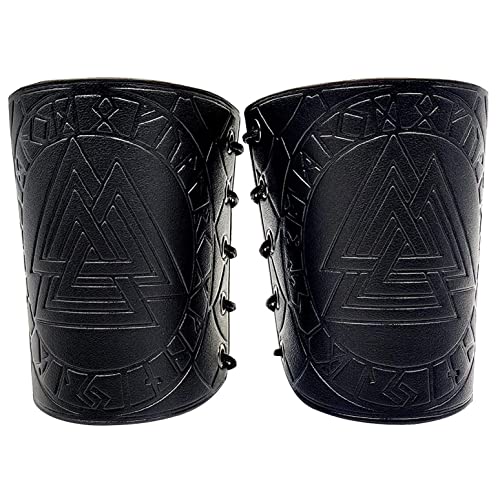 Viking Valknut Gauntlets-black(2pcs)