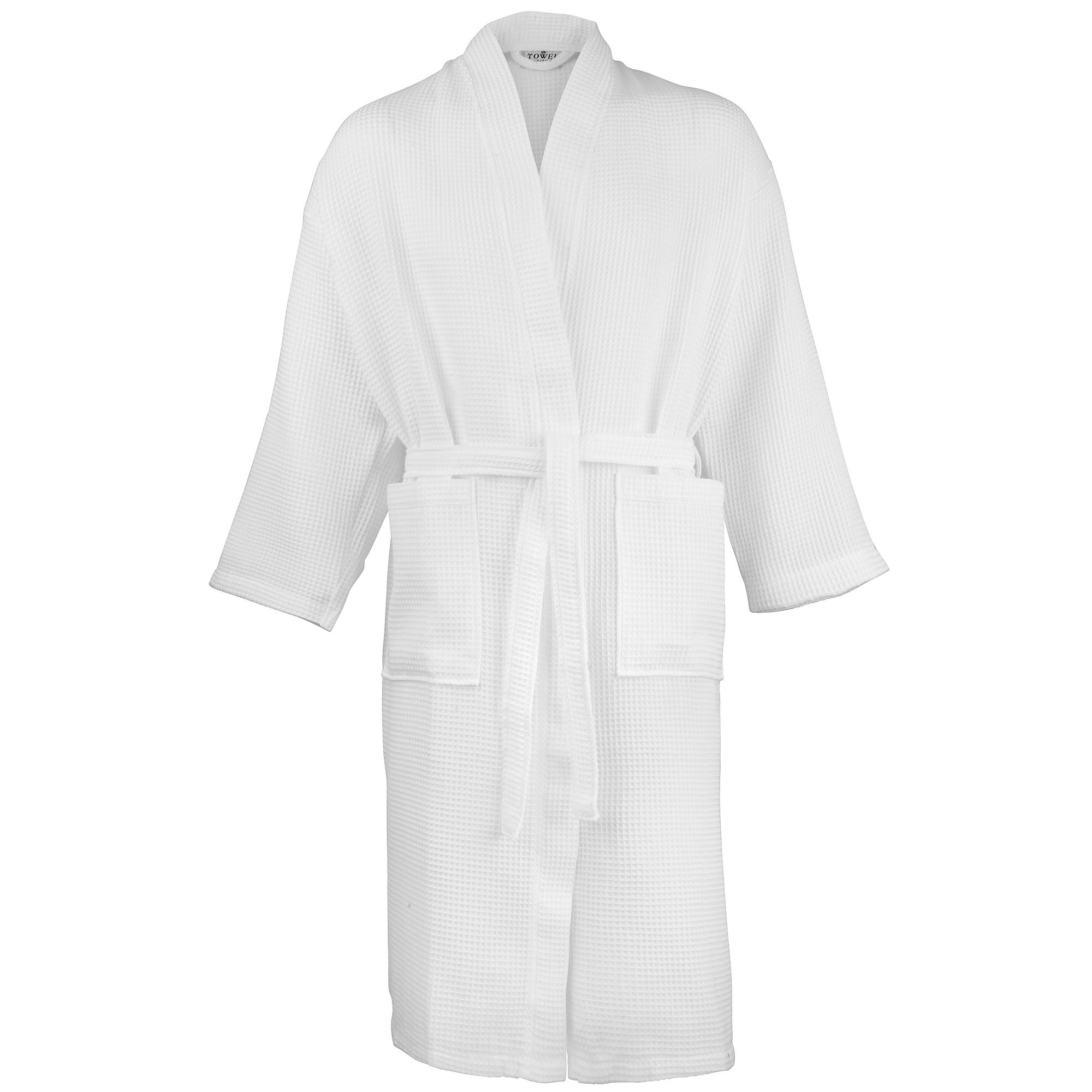 Premium Waffle Weave Bath Robe & Towel Set - 220 GSM Ultra Soft & Absorbent for Spa, Hotel, and Home Use
