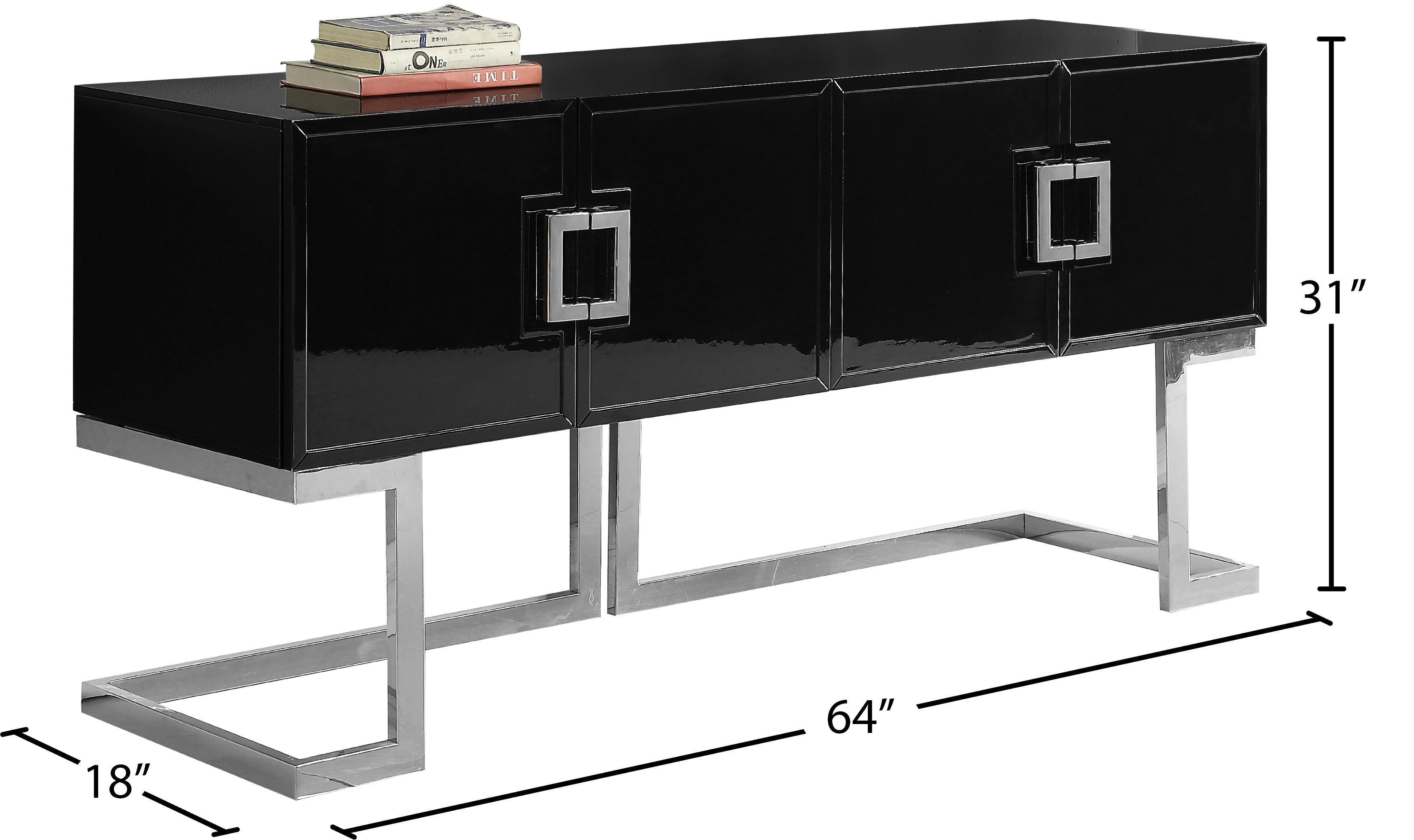 Modern Beth Sideboard Buffet Cabinet - Stylish Storage for Dining Room, Living Room & Entryway | Perfect for Organizing Dishes, Linens & Home Decor