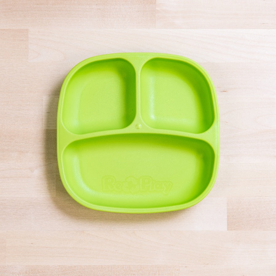 RePlay Divided Plate - BPA-Free Toddler Feeding Dish with Sections for Kids - Perfect for Mealtime, Snacks, and Portion Control at Home or On-the-Go