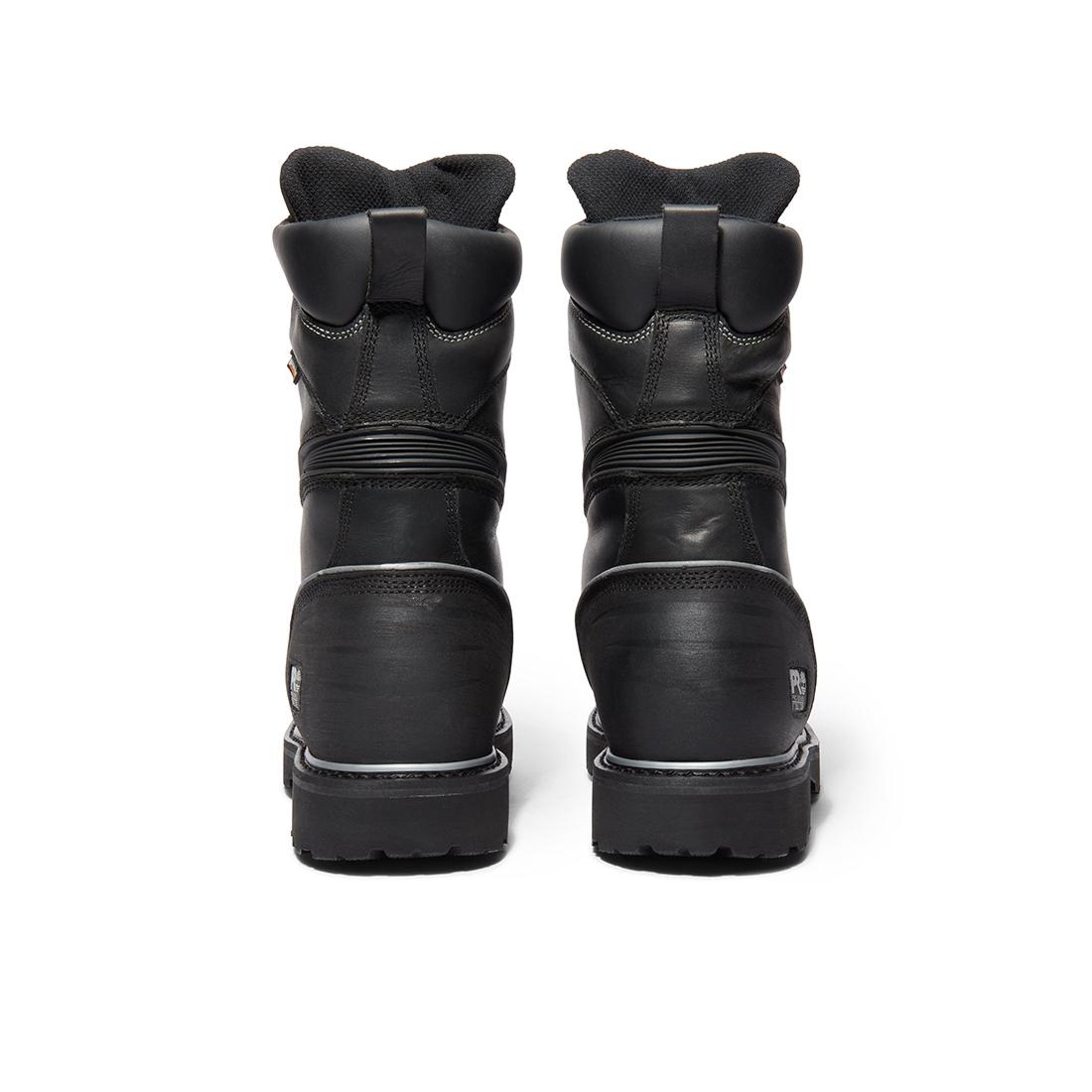 10 Inch Waterproof Steel Toe Work Boots with Met Guard & Sp Insulation - 400G Black - Heavy Duty Construction Boots for Mining, Oil Rig, and Outdoor Work Safety