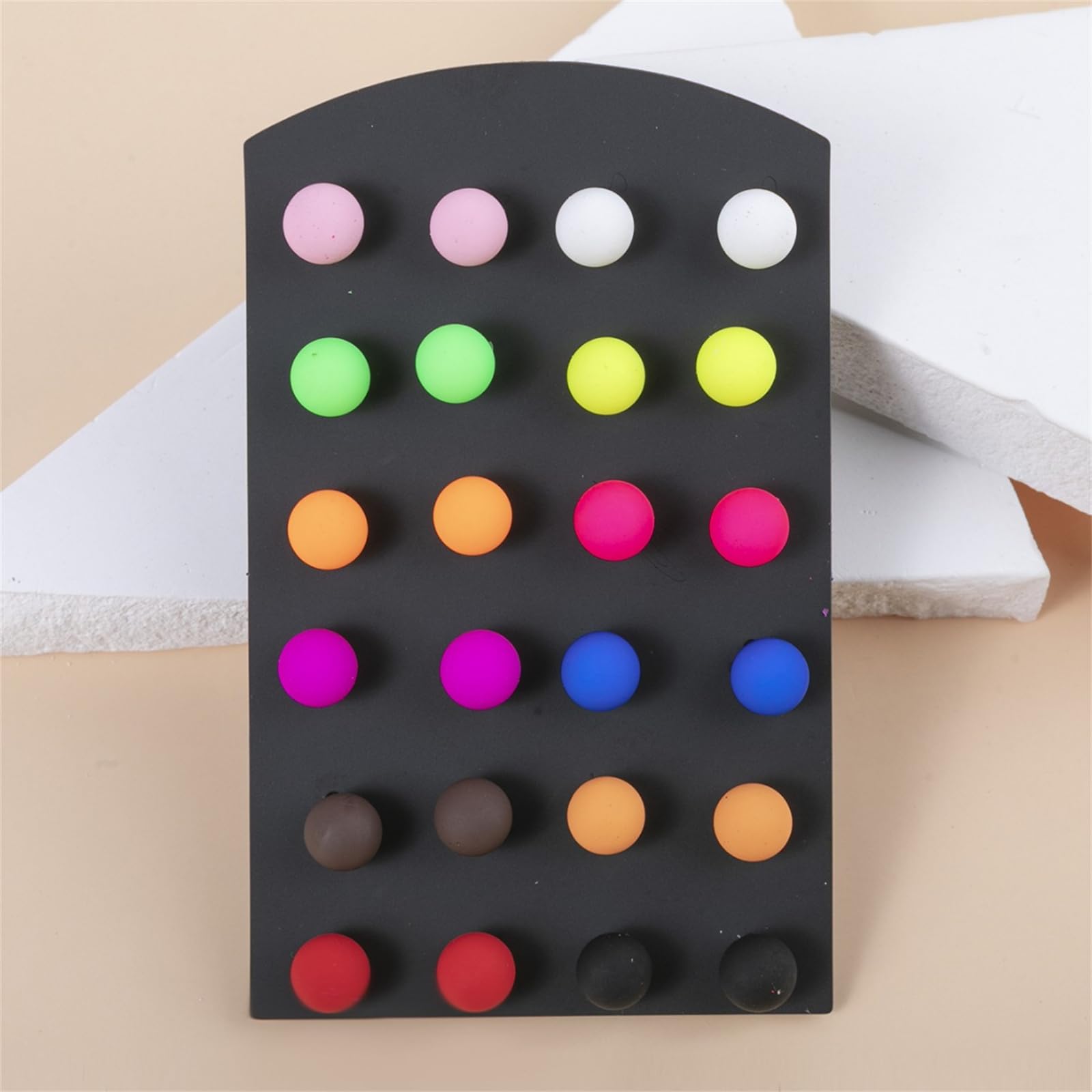 9 Pairs Large Heart Earrings for Women - Colorful Acrylic Geometric Stud Earrings, Valentine's Day Gifts | Perfect for Party, Date Night & Everyday Fashion Accessories