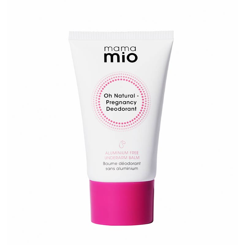 Mama Mio Oh Natural Pregnancy Deodorant - Aluminum Free, Organic & Safe for Expecting Moms | Gentle Odor Protection for Sensitive Skin During Pregnancy