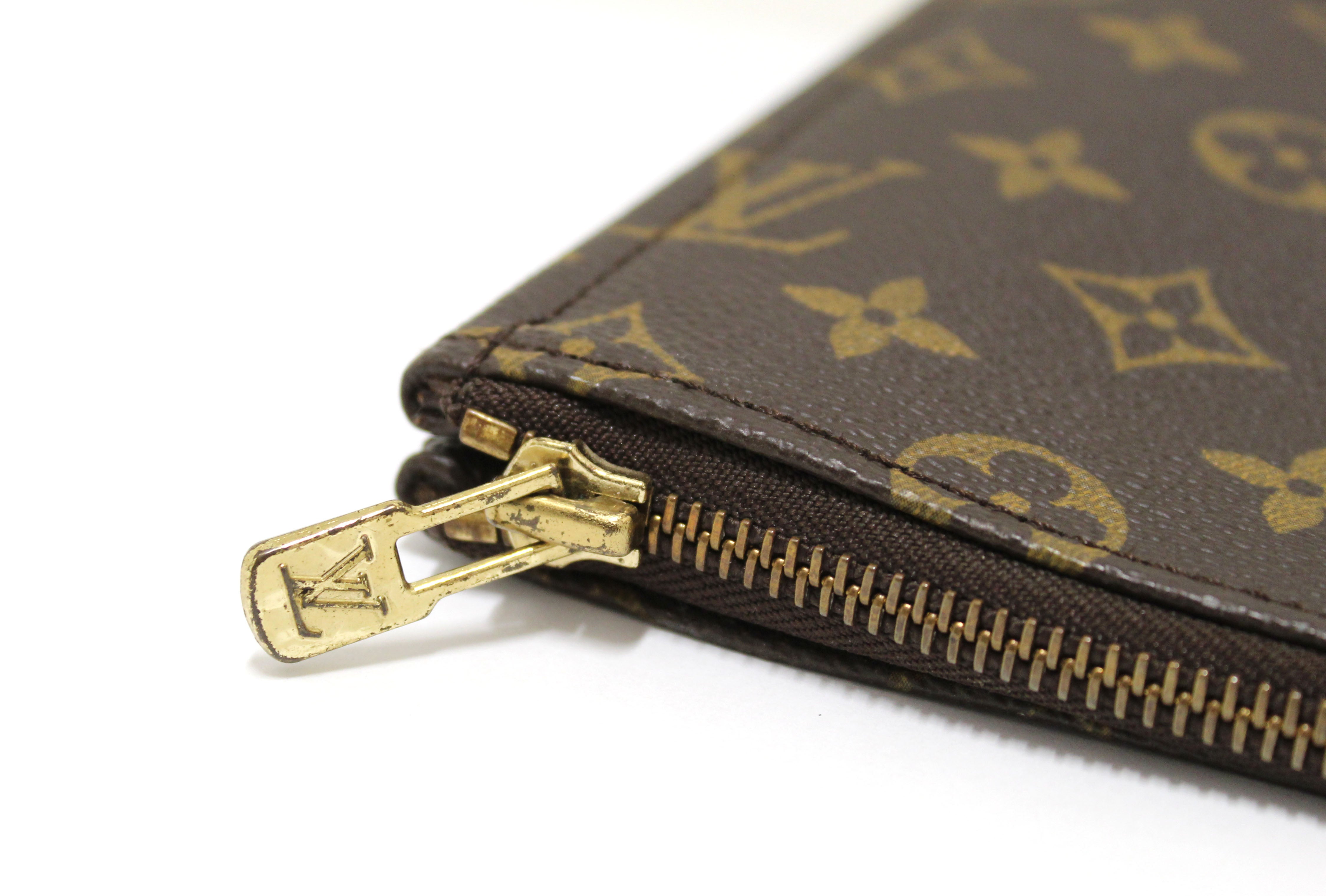 Authentic Louis Vuitton Monogram Poche Folio Document Case - Luxury Leather Organizer for Business, Travel & Everyday Use - Perfect for Professionals & Fashion Enthusiasts