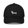 NW Organic Cotton White Embroidery Dachshund Dad Cap - Adjustable Unisex Baseball Hat for Men & Women, Multiple Color Options - Perfect for Casual Wear, Outdoor Activities & Gifts