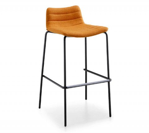 Midj Cover M TS Stool - Modern Adjustable Bar Stool with Comfortable Seat for Kitchen, Dining Room & Home Office