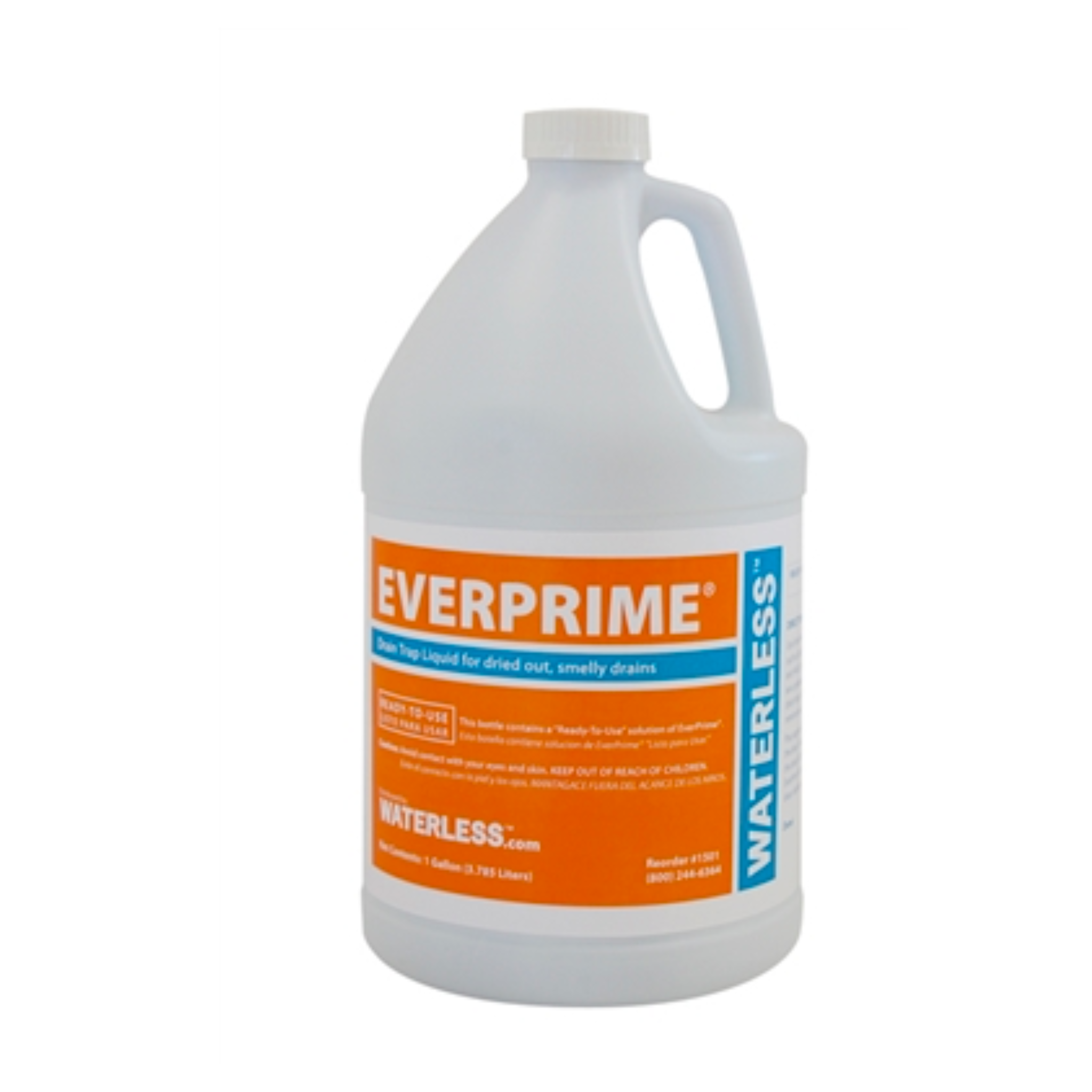EverPrime Waterless Deodorizing Trap Liquid - Odor Eliminator for Sinks, Drains & Bathrooms - Ideal for Home, Kitchen & Commercial Use