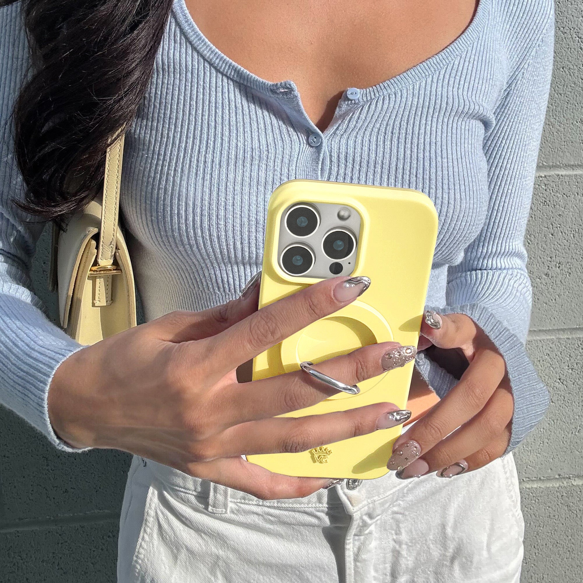 Butter Yellow iPhone Case - Soft Silicone Protective Cover for iPhone 12/13/14/15 - Slim Fit Shockproof Phone Case - Perfect for Everyday Use, Travel & Outdoor Activities