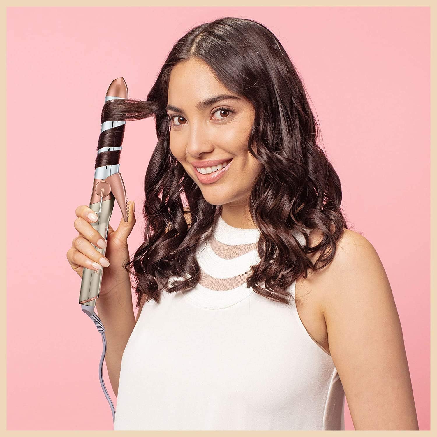 Conair CD601C Frizz Free 1.25 Inch Ceramic Curling Iron for Smooth, Shiny Hair - Perfect for Home Styling & Salon-Quality Waves