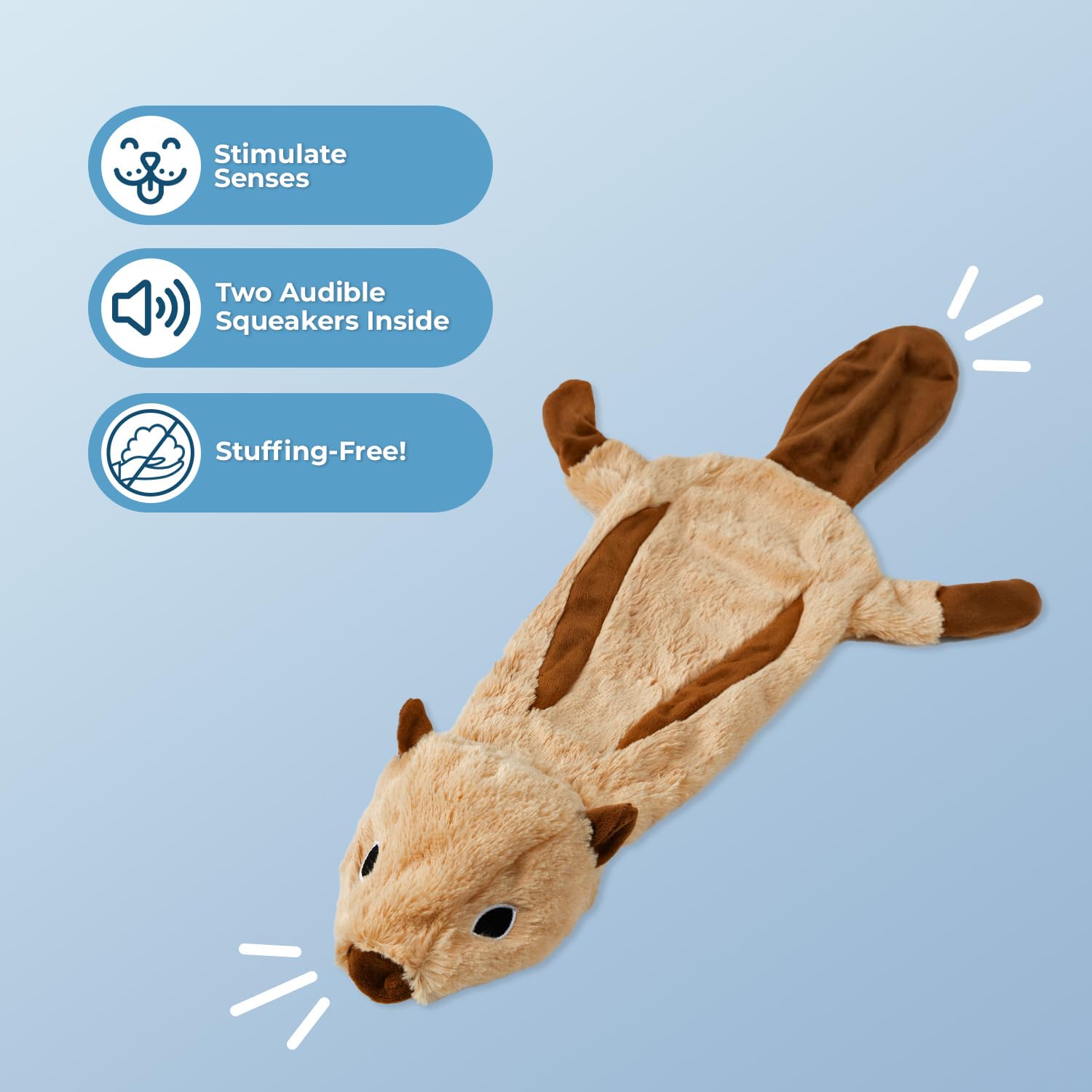 2-in-1 Squeaky Dog Toy for All Sizes - No Stuffing, Holds Bottle | Indoor Play Fun