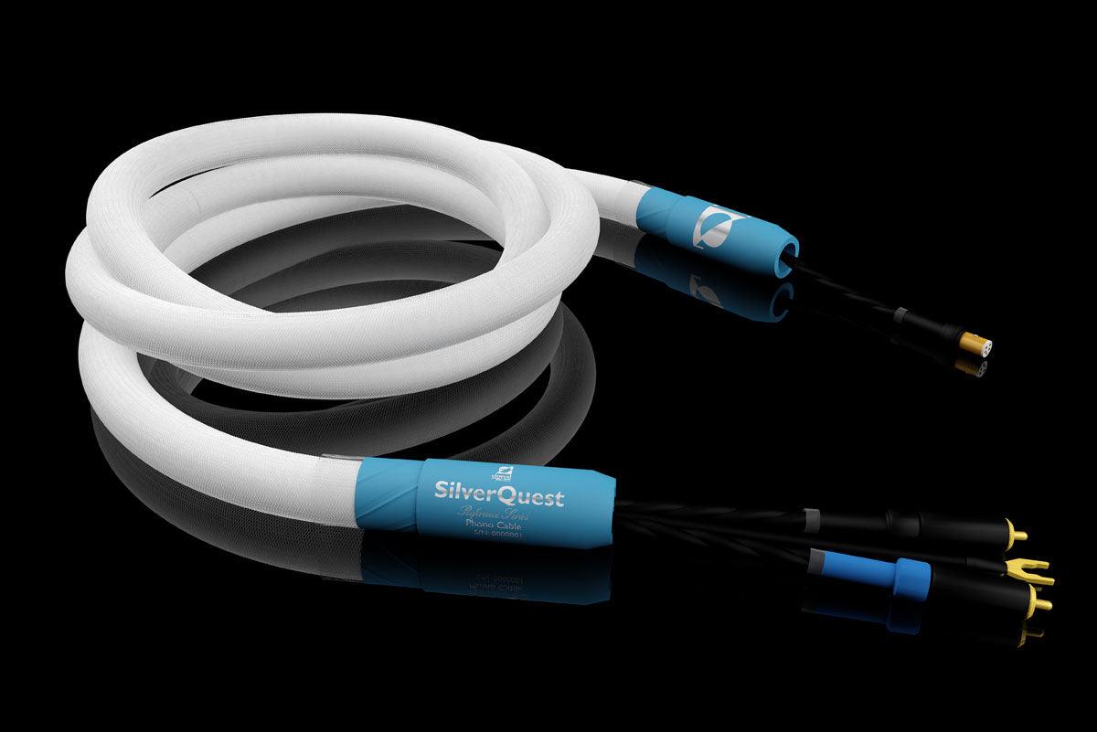 Premium SilverQuest Phono Interconnect Cable - XLR & RCA Hi-Fi Audio Cable for Turntables | Audiophile-Grade Sound Quality | Perfect for Vinyl Record Players & Home Theater Systems