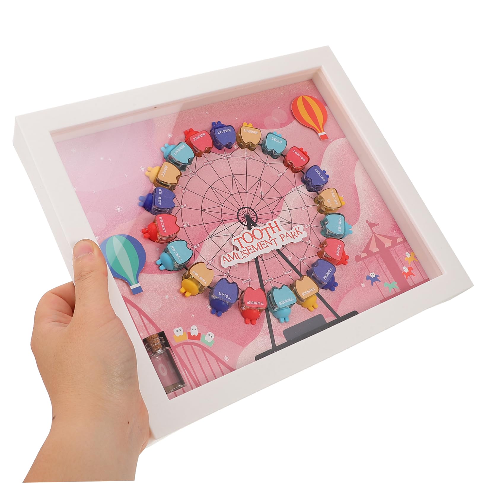Cartoon Teeth Storage Box for Kids - Baby Tooth Keepsake Holder for Boys & Girls - First Tooth Organizer for Nursery, Bedroom & Travel